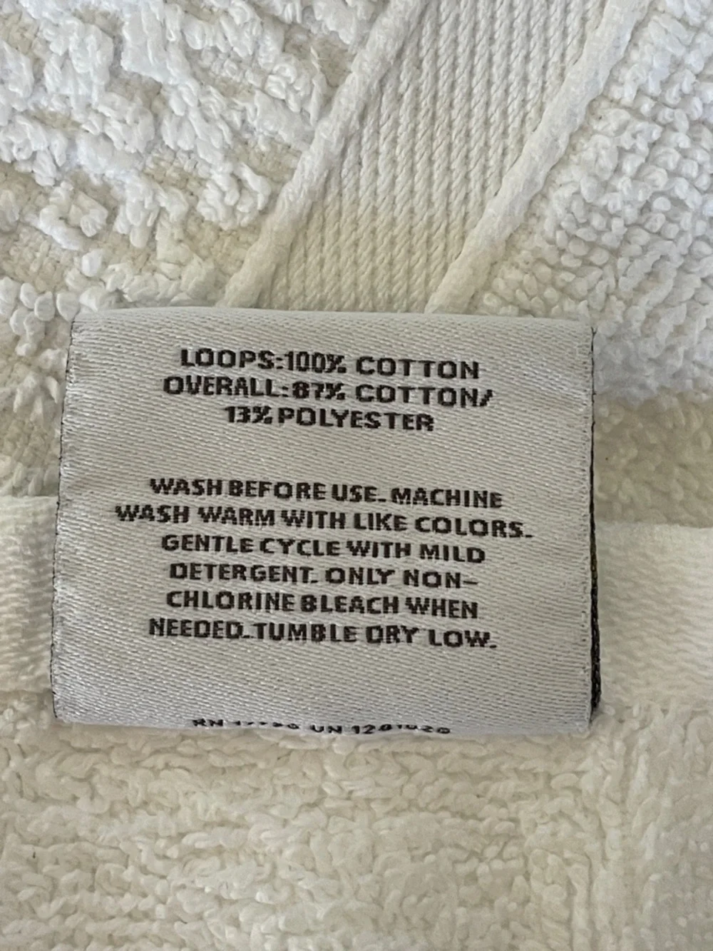 THRESHOLD White Cotton Waffle Weave Bath Sheets Set of 2